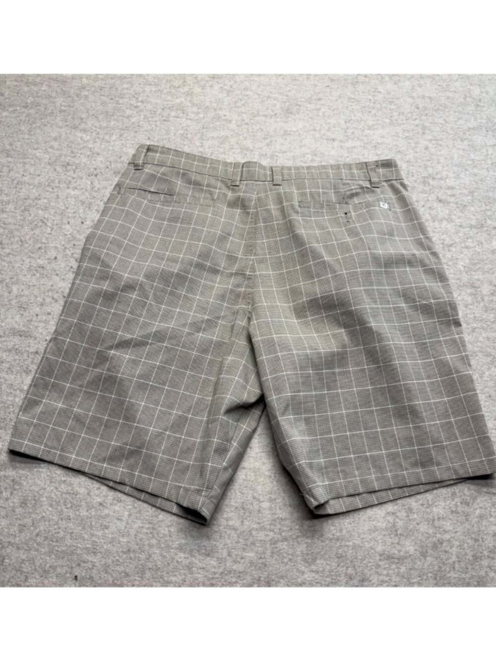 Hang Ten Flat Front Casual Men's Tan Chino Shorts Size 38 Waist 10" Inseam - Picture 6 of 7